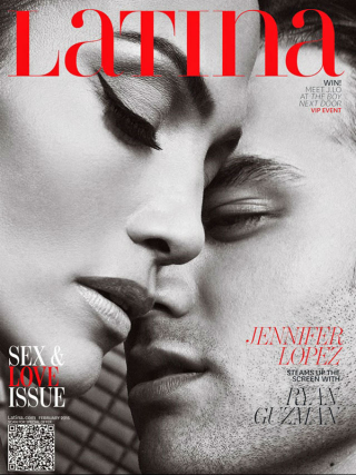 Illustration for article titled Jennifer Lopez and Ryan Guzman Get Lusty on Close-Up Latina Cover